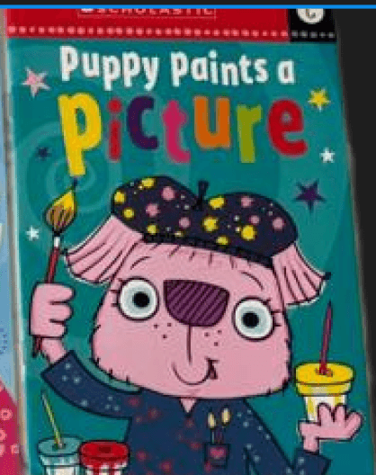 Puppy Paints A Picture